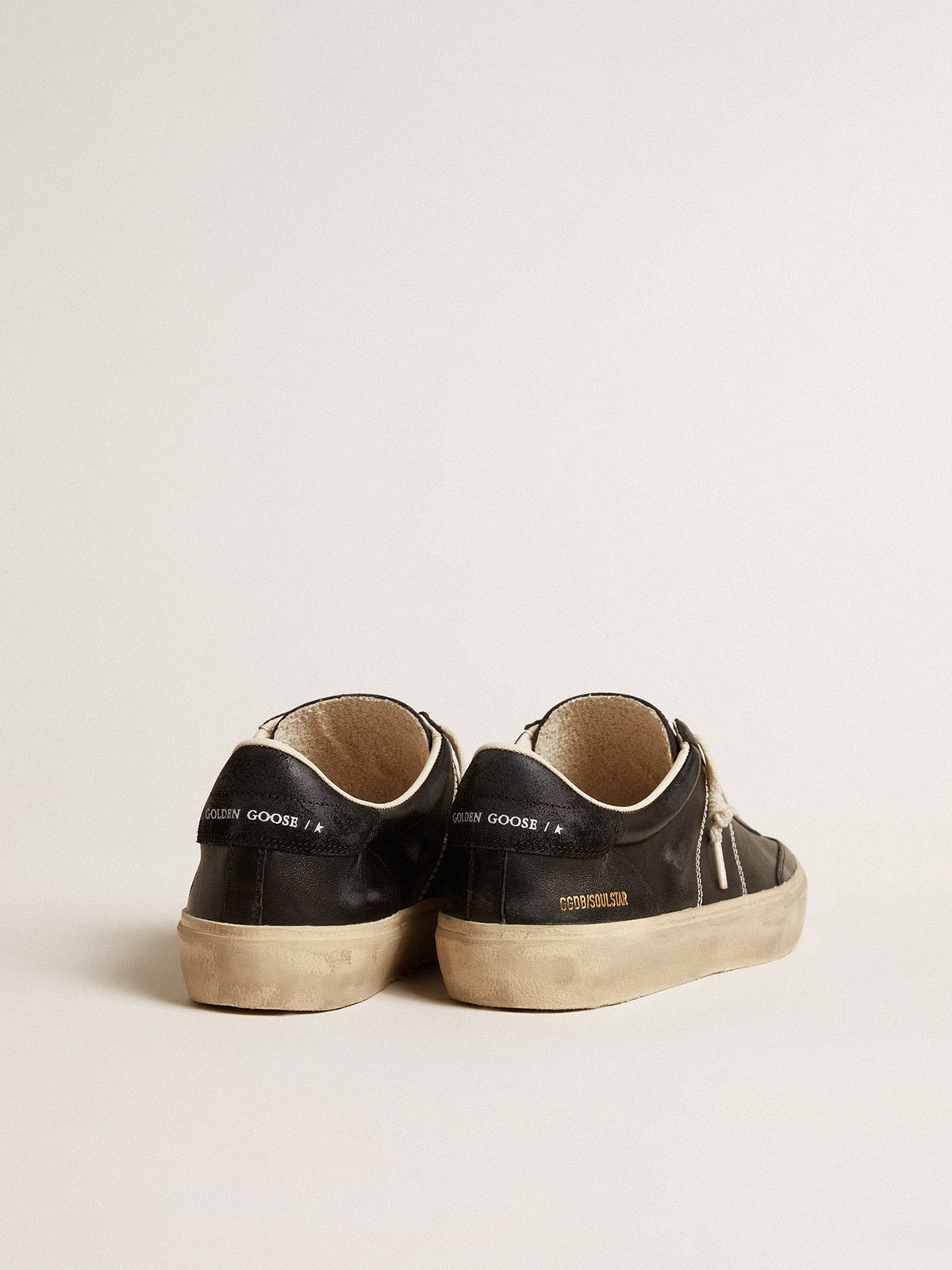 Men’s Soul Star in black bio-based nappa - Golden Goose Men