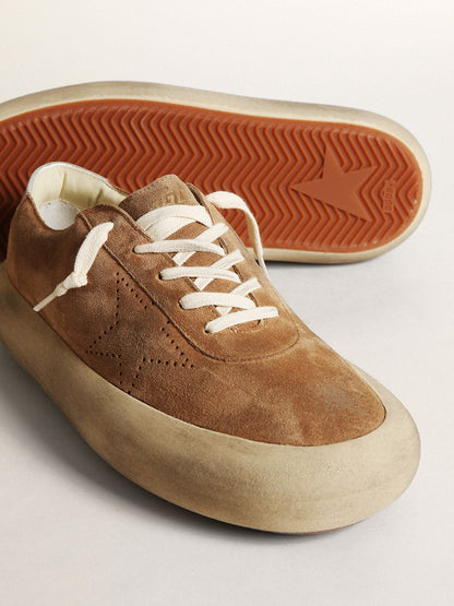 Men's Space-Star in tobacco-colored suede - Golden Goose Men