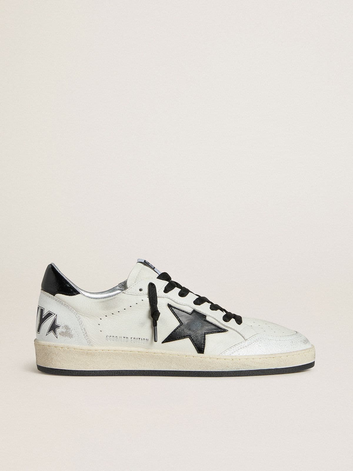 Men's Ball Star Wishes in nappa with black naplak star and heel tab - Golden Goose Men