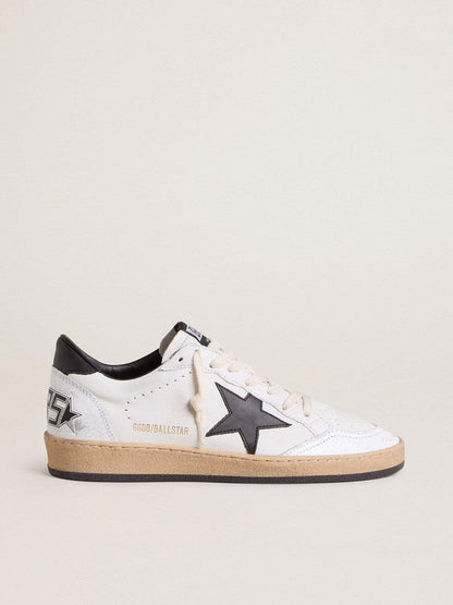 Men's Ball Star in white nappa with black star - Golden Goose Men