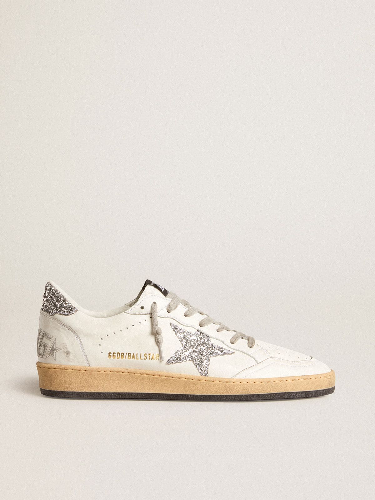 Men’s Ball Star Wishes in nappa leather with glitter star and heel tab - Golden Goose Men