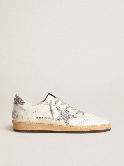 Men’s Ball Star Wishes in nappa leather with glitter star and heel tab - Golden Goose Men