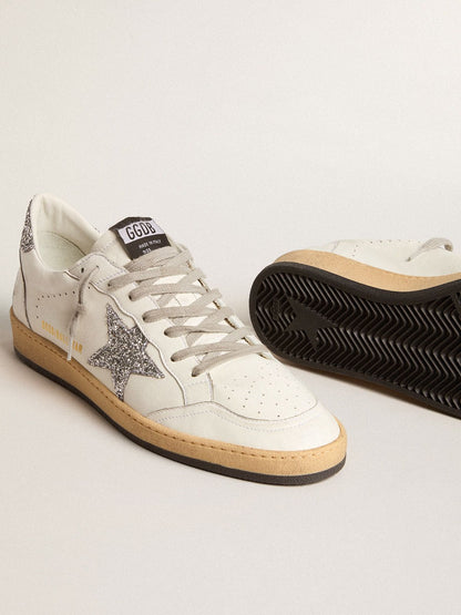 Men’s Ball Star Wishes in nappa leather with glitter star and heel tab - Golden Goose Men