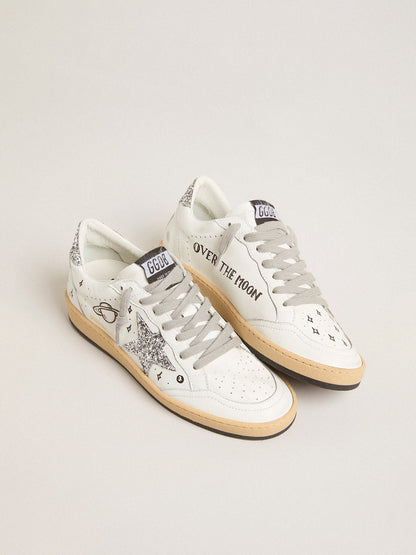 Men’s Ball Star Wishes in nappa leather with glitter star and heel tab - Golden Goose Men