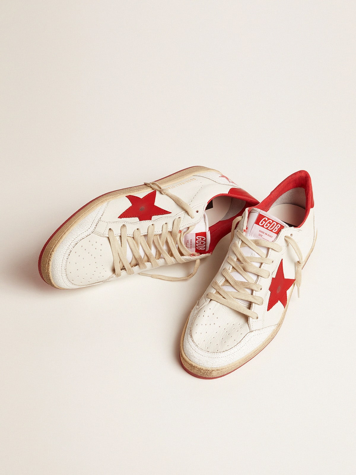 Men's Ball Star in white leather - Golden Goose Men