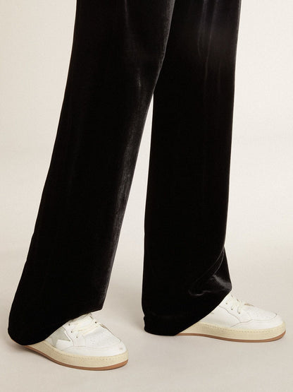 Ball Star with ice-gray suede star and glossy black leather heel tab - Golden Goose Men