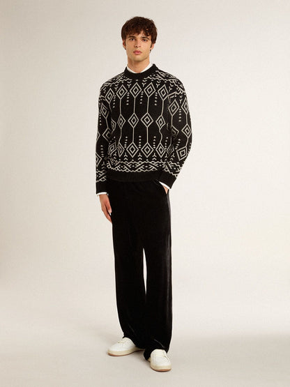 Ball Star with ice-gray suede star and glossy black leather heel tab - Golden Goose Men