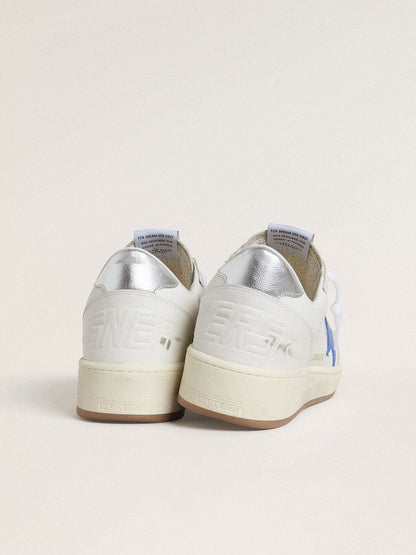 Ball Star with light blue leather star and silver foiled leather heel tab - Golden Goose Men