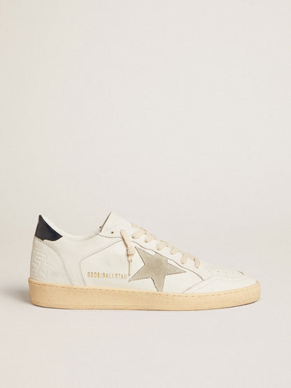 Ball Star with ice-gray suede star and blue leather heel tab - Golden Goose Men