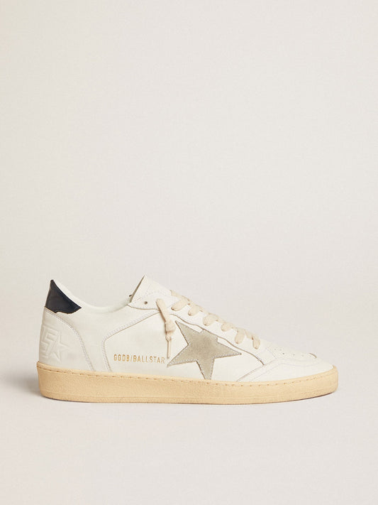 Ball Star with ice-gray suede star and blue leather heel tab - Golden Goose Men