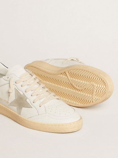 Ball Star with ice-gray suede star and blue leather heel tab - Golden Goose Men