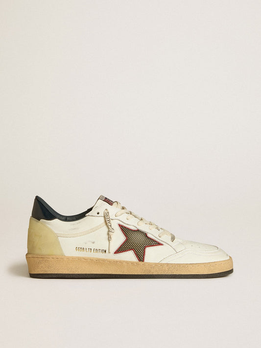 Men’s Ball Star LTD with mesh star and midnight blue leather heel tab - Golden Goose Men