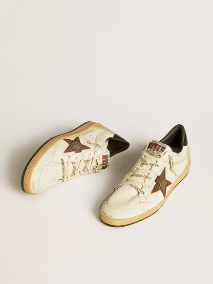 Men’s Ball Star LTD with mesh star and midnight blue leather heel tab - Golden Goose Men