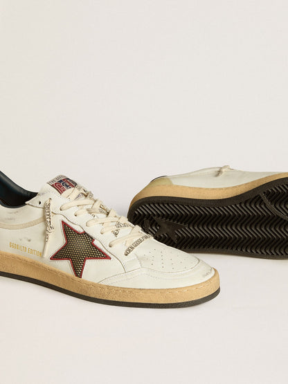 Men’s Ball Star LTD with mesh star and midnight blue leather heel tab - Golden Goose Men