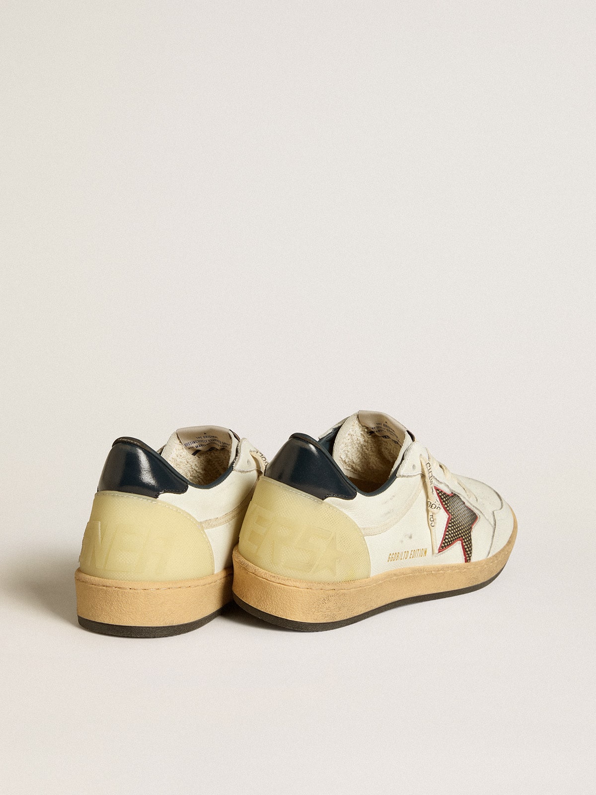 Men’s Ball Star LTD with mesh star and midnight blue leather heel tab - Golden Goose Men