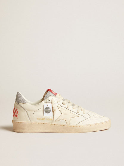 Men’s Ball Star  in nappa with white star and Swarovski crystal heel tab - Golden Goose Men