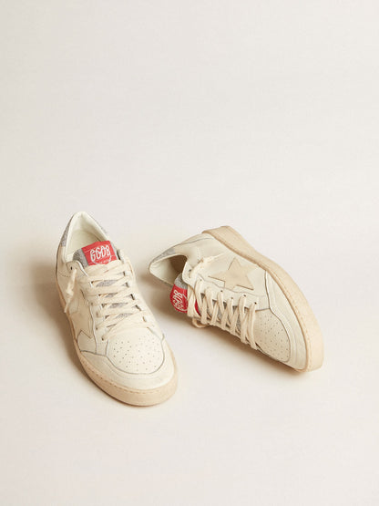 Men’s Ball Star  in nappa with white star and Swarovski crystal heel tab - Golden Goose Men