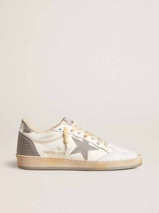 Ball Star in nappa with rubber star and silver leather heel tab - Golden Goose Men