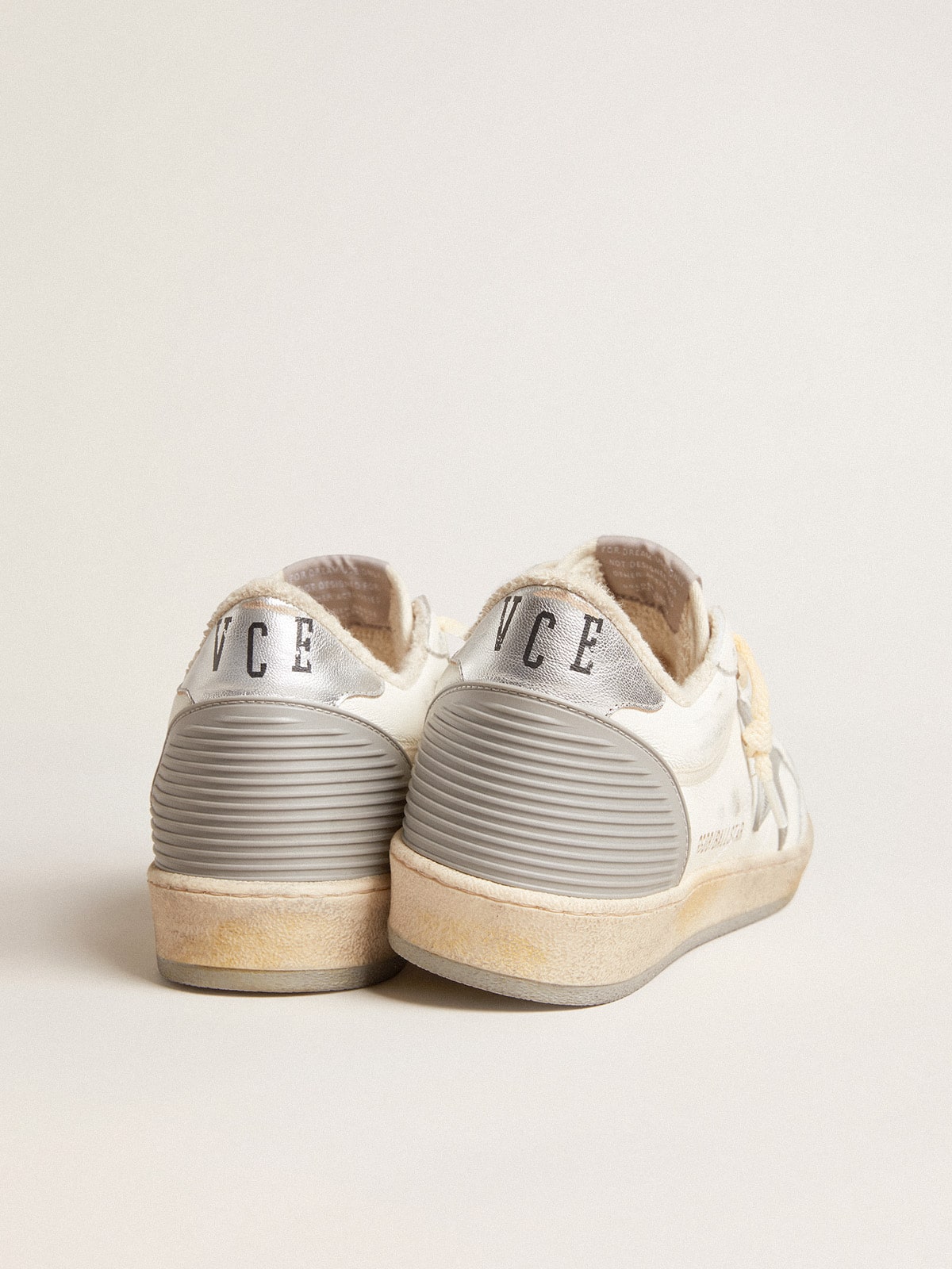 Ball Star in nappa with rubber star and silver leather heel tab - Golden Goose Men