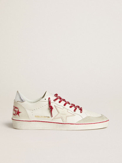 Men’s Ball Star LTD CNY in white leather with a lived-in effect - Golden Goose Men