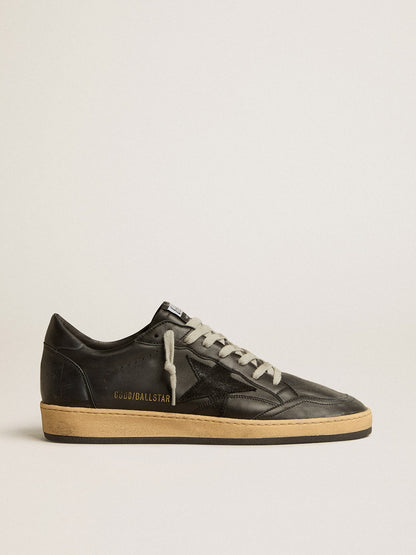 Men’s Ball Star in black nappa with suede star and nappa heel tab - Golden Goose Men