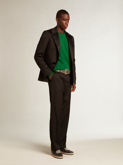 Men’s Ball Star in black nappa with suede star and nappa heel tab - Golden Goose Men