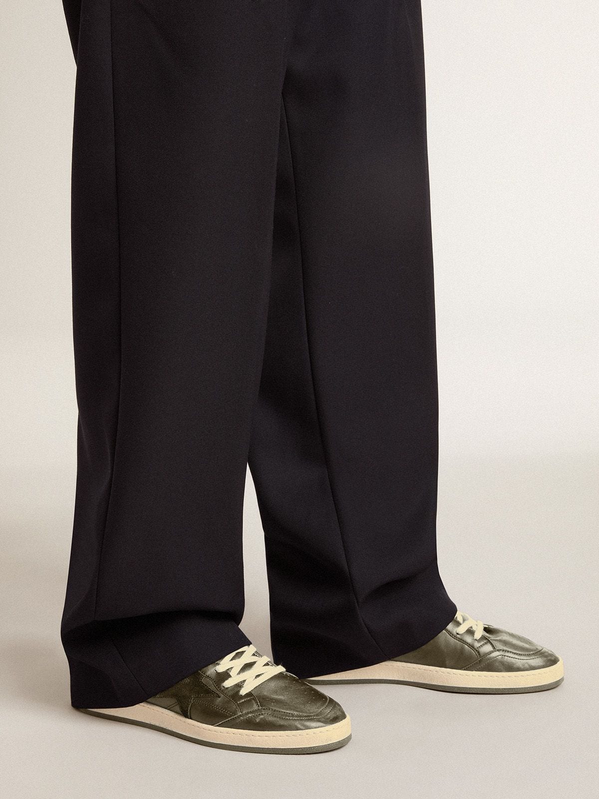 Men’s Ball Star in black nappa with suede star and nappa heel tab - Golden Goose Men