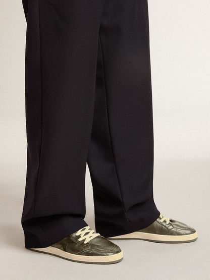 Men’s Ball Star in black nappa with suede star and nappa heel tab - Golden Goose Men