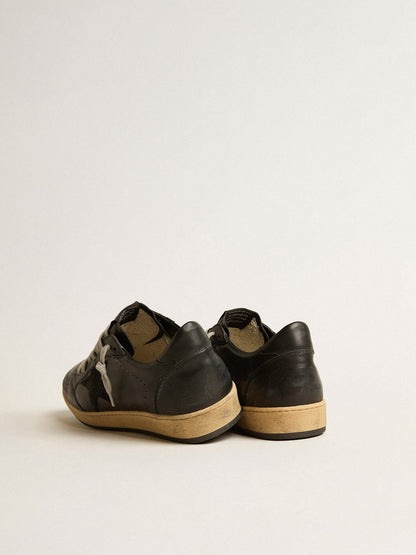 Men’s Ball Star in black nappa with suede star and nappa heel tab - Golden Goose Men