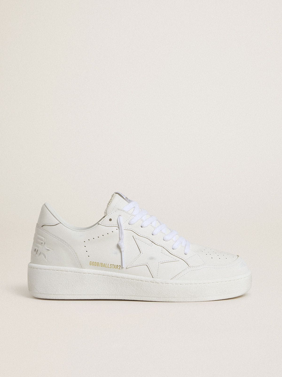 Men's Ball Star with white leather star and heel tab - Golden Goose Men