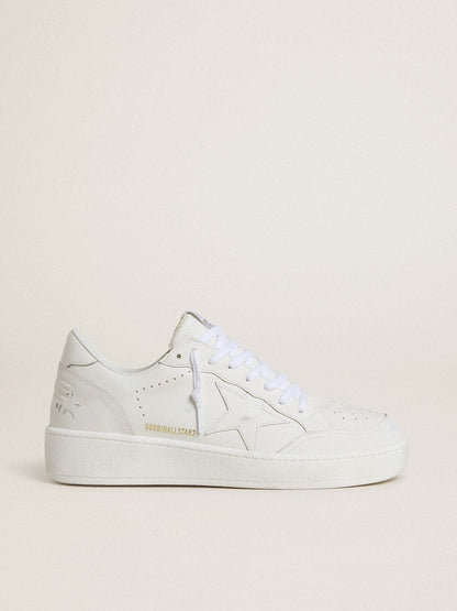 Men's Ball Star with white leather star and heel tab - Golden Goose Men