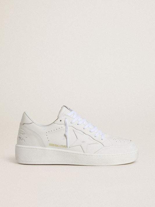 Men's Ball Star with white leather star and heel tab - Golden Goose Men