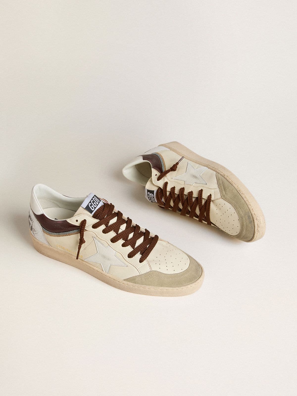 Men's Ball Star LTD in nappa with nappa star and leather heel tab - Golden Goose Men