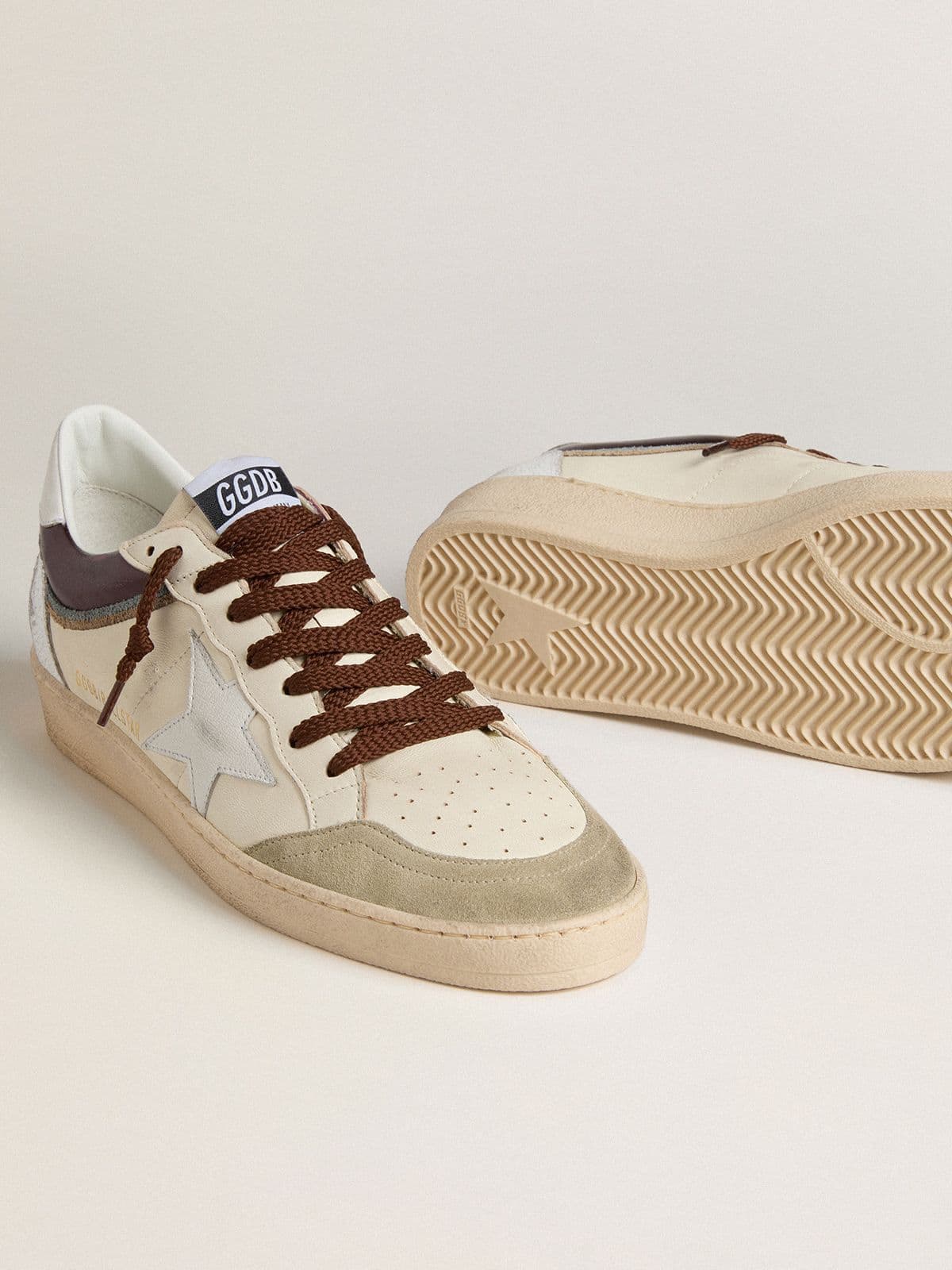 Men's Ball Star LTD in nappa with nappa star and leather heel tab - Golden Goose Men