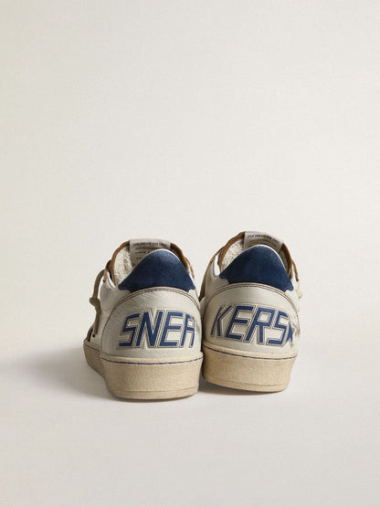 Ball Star with black star and blue suede heel tab - Golden Goose Men