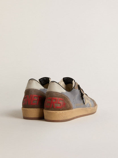 Men's Ball Star in nubuck and suede with gold metallic star - Golden Goose Men