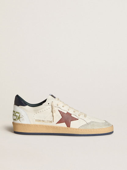 Ball Star in nappa with brown nubuck star and nappa heel tab - Golden Goose Men