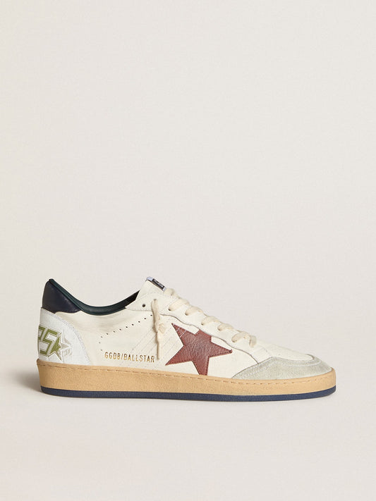 Ball Star in nappa with brown nubuck star and nappa heel tab - Golden Goose Men
