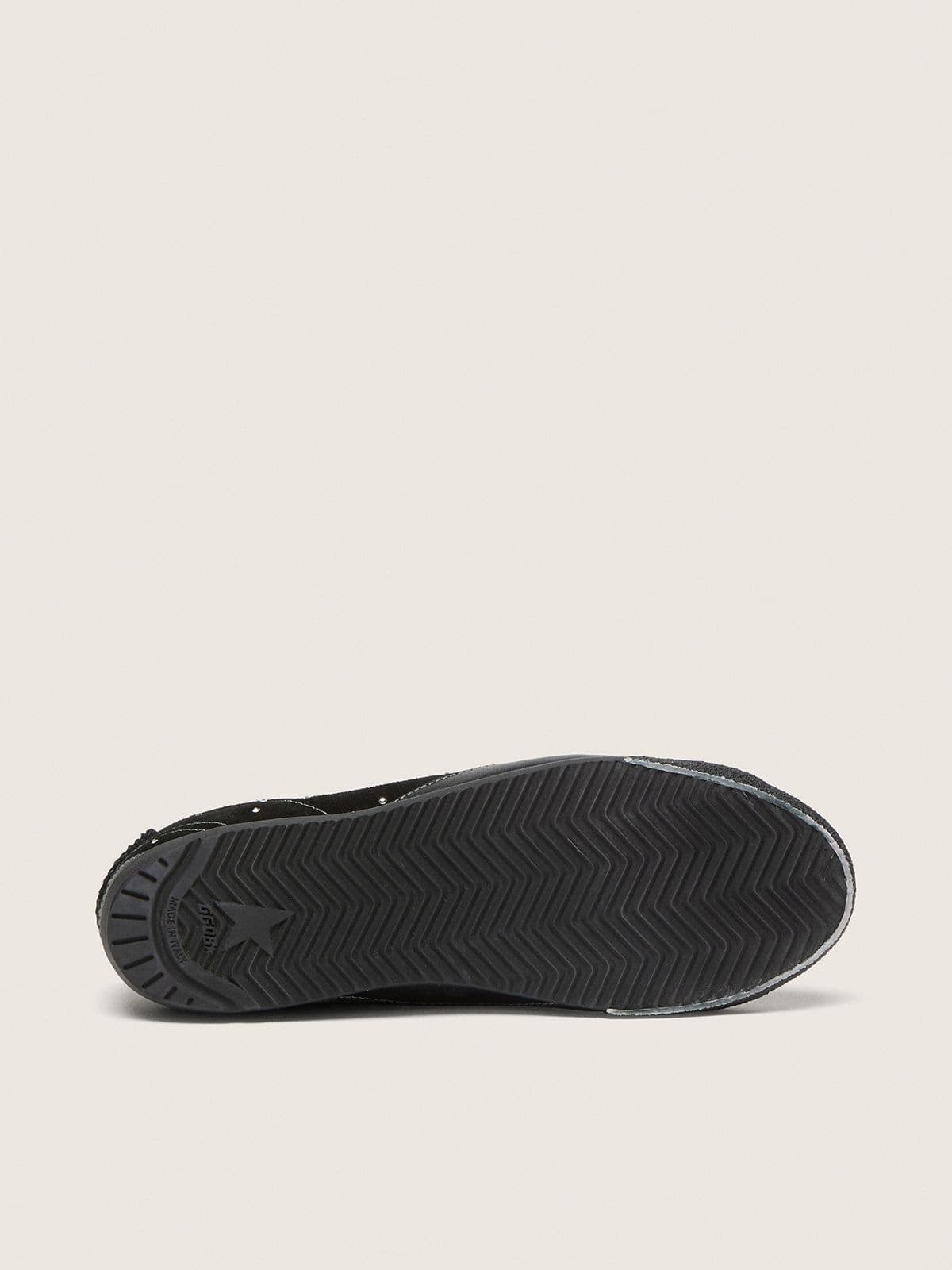Men's True-Star in black suede with Swarovski crystals and black leather star - Golden Goose Men