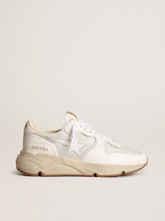 Men's Running Sole in mesh and white nappa - Golden Goose Men