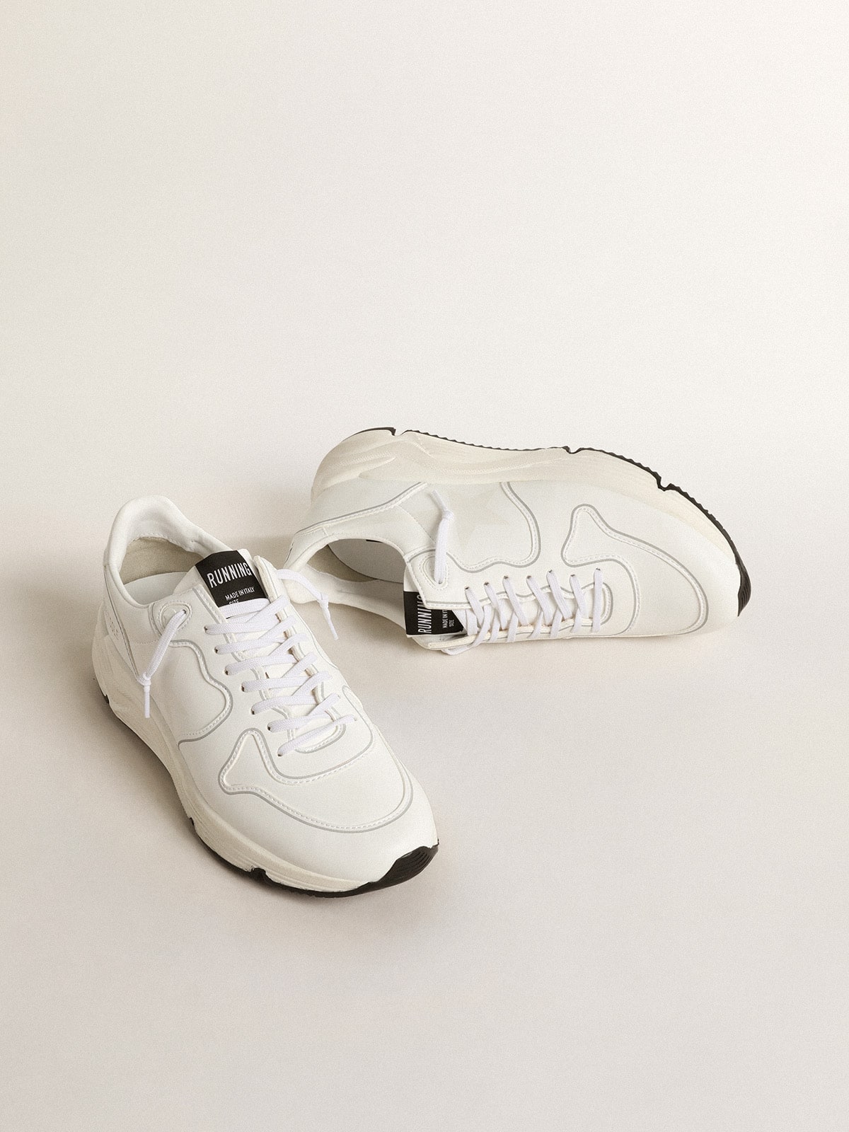 Men’s bio-based Running Sole with white star and heel tab - Golden Goose Men