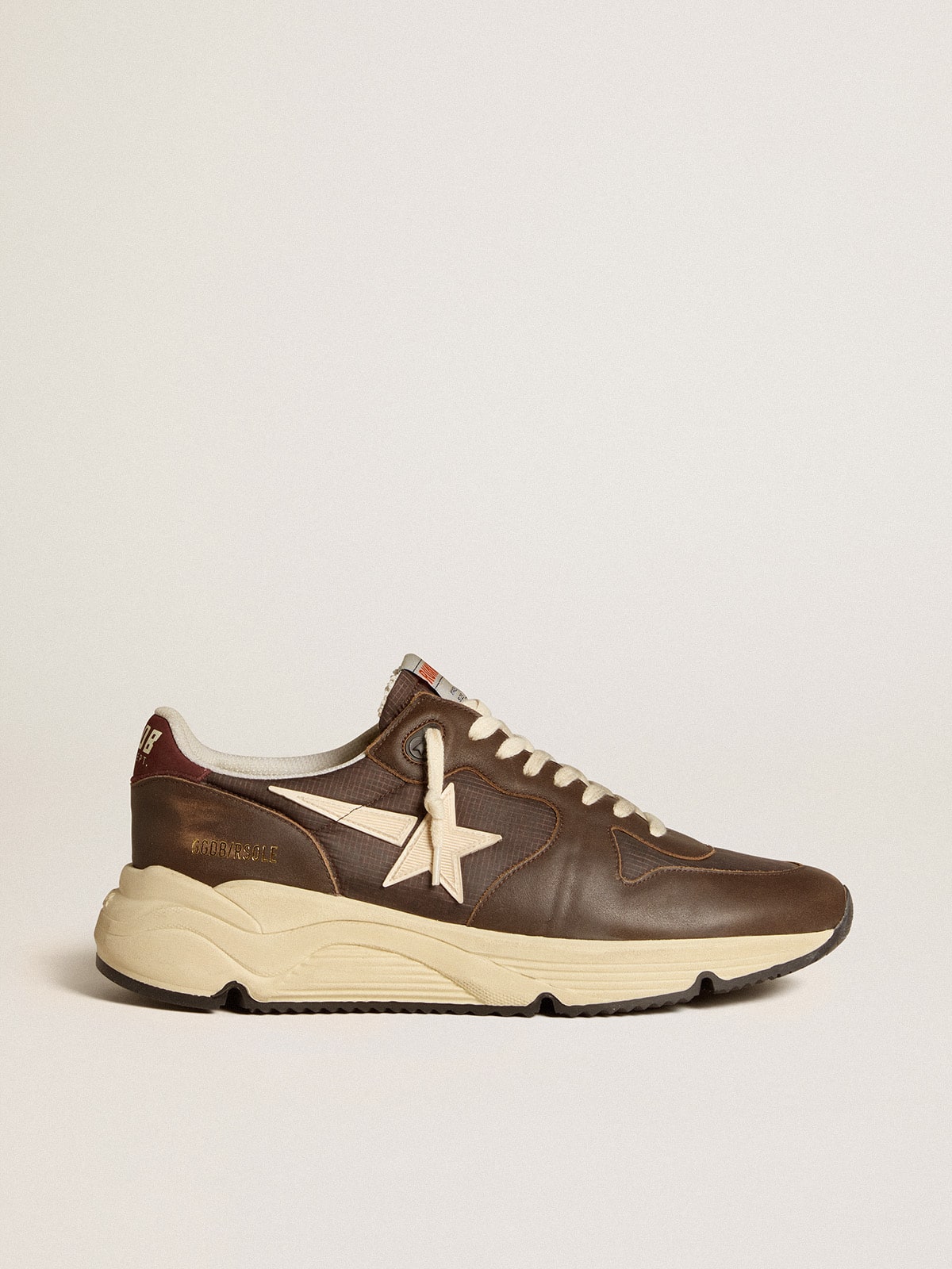Running Sole in nylon and leather with TPU star and nubuck heel tab - Golden Goose Men