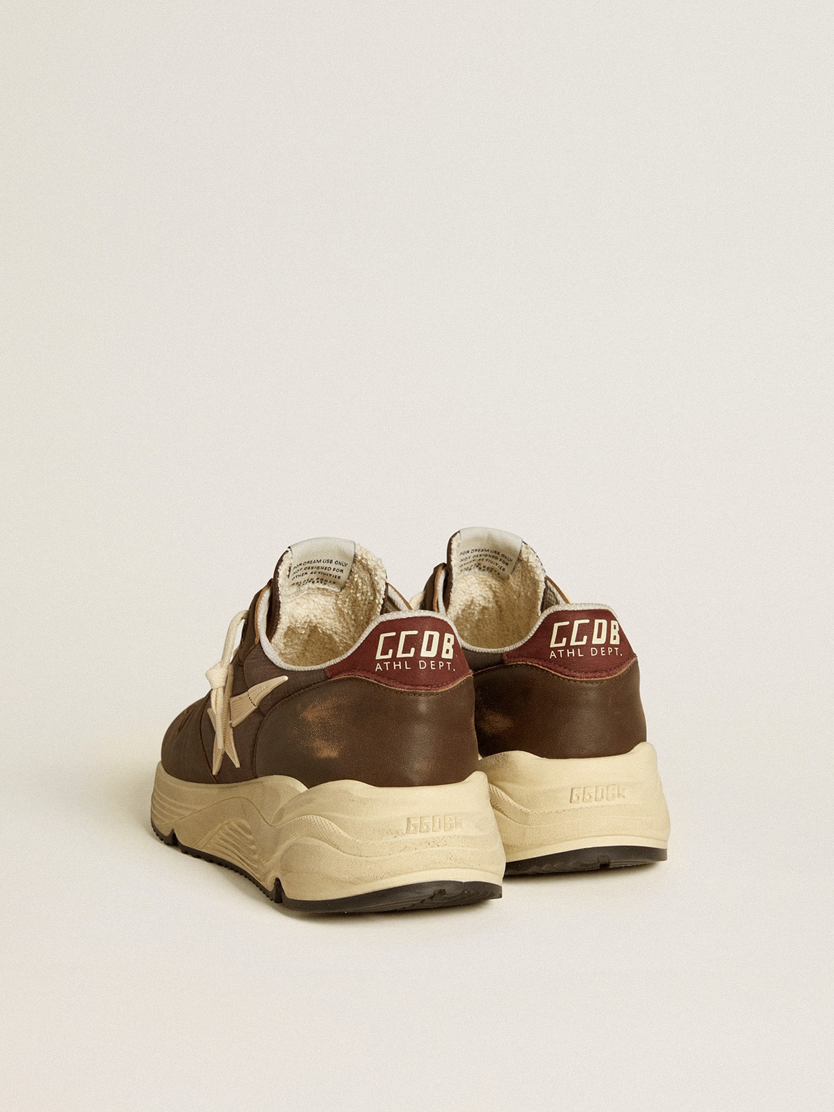 Running Sole in nylon and leather with TPU star and nubuck heel tab - Golden Goose Men