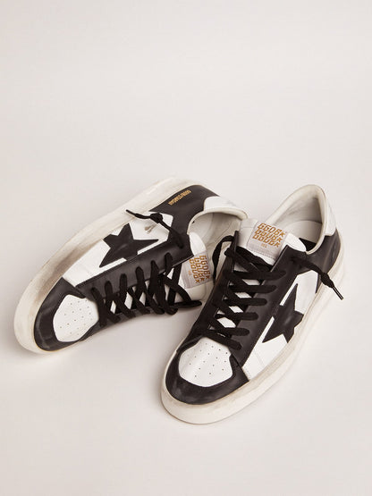 Men's Stardan in white and black leather - Golden Goose Men