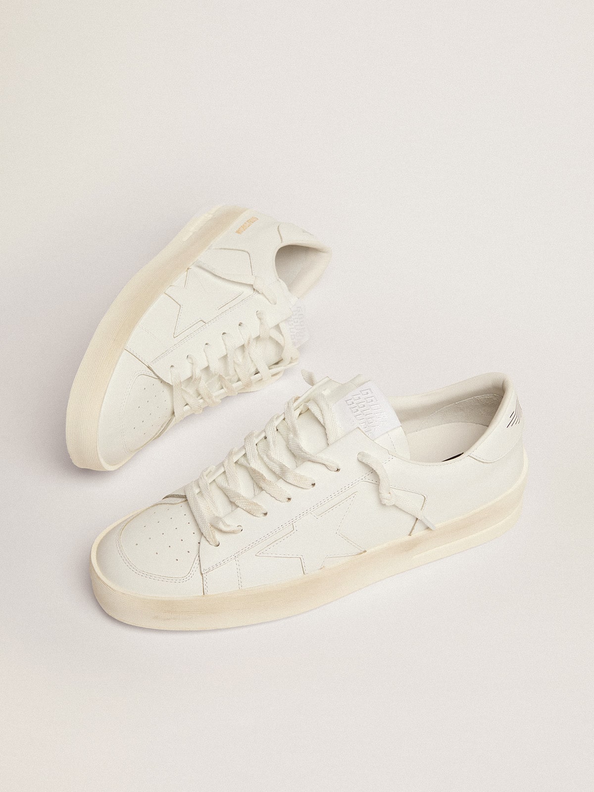 Men's Stardan in white leather - Golden Goose Men