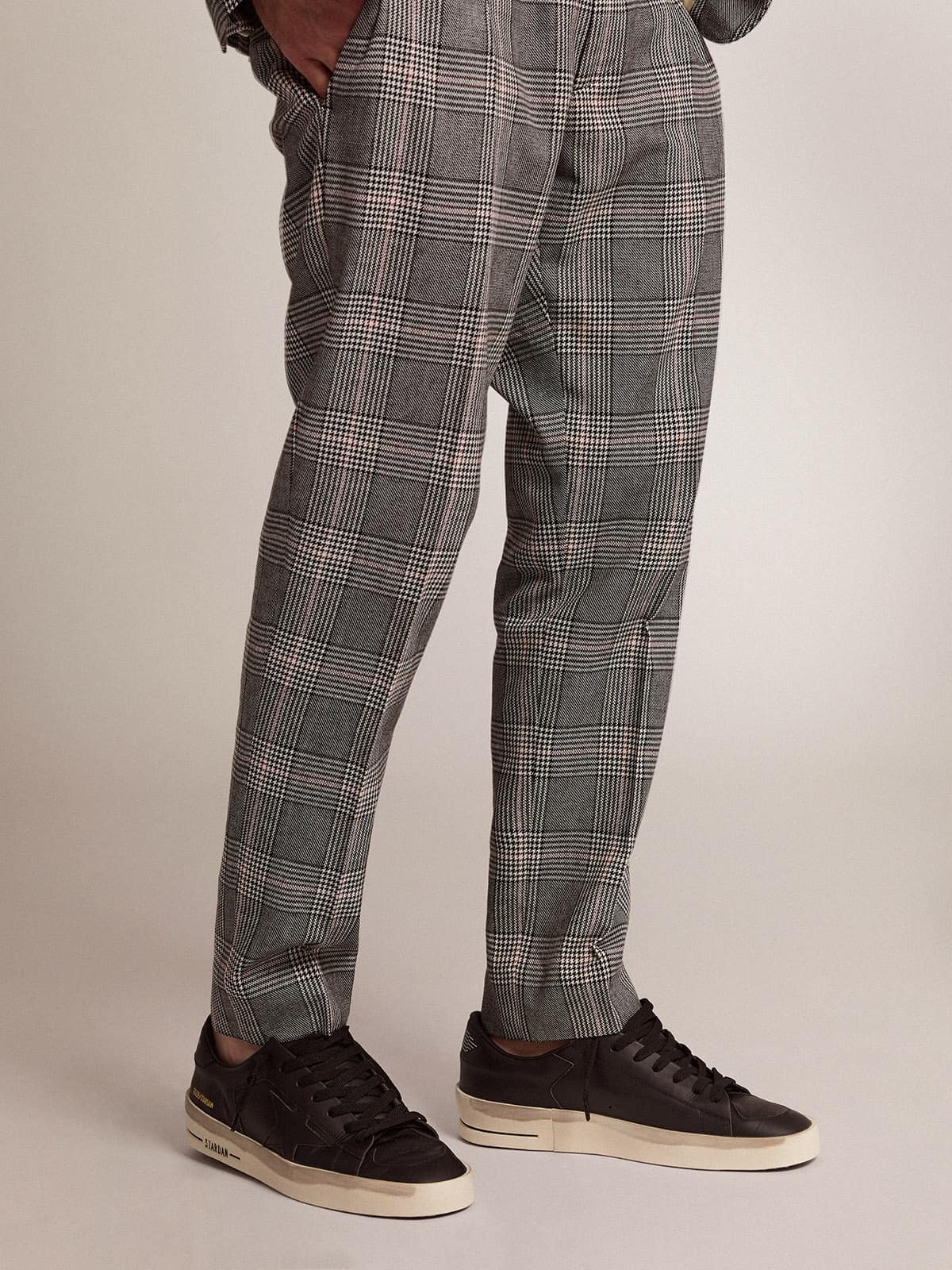 Men's Stardan in total black leather - Golden Goose Men