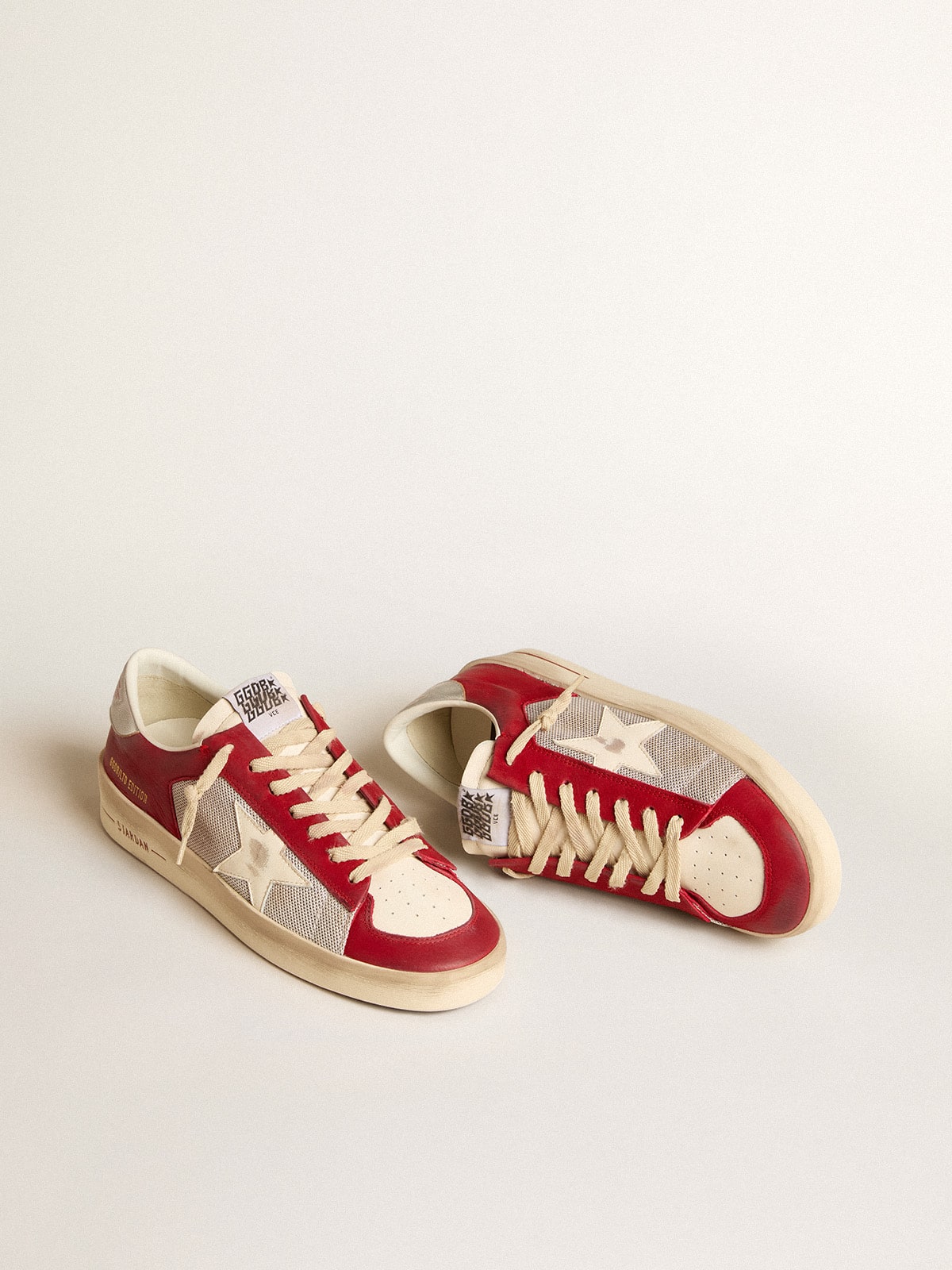 Men's Stardan  in mesh and nubuck with nappa star and leather heel tab - Golden Goose Men