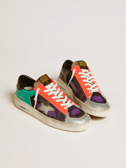 Men's Stardan LAB in patent leather and mesh with rubber star - Golden Goose Men