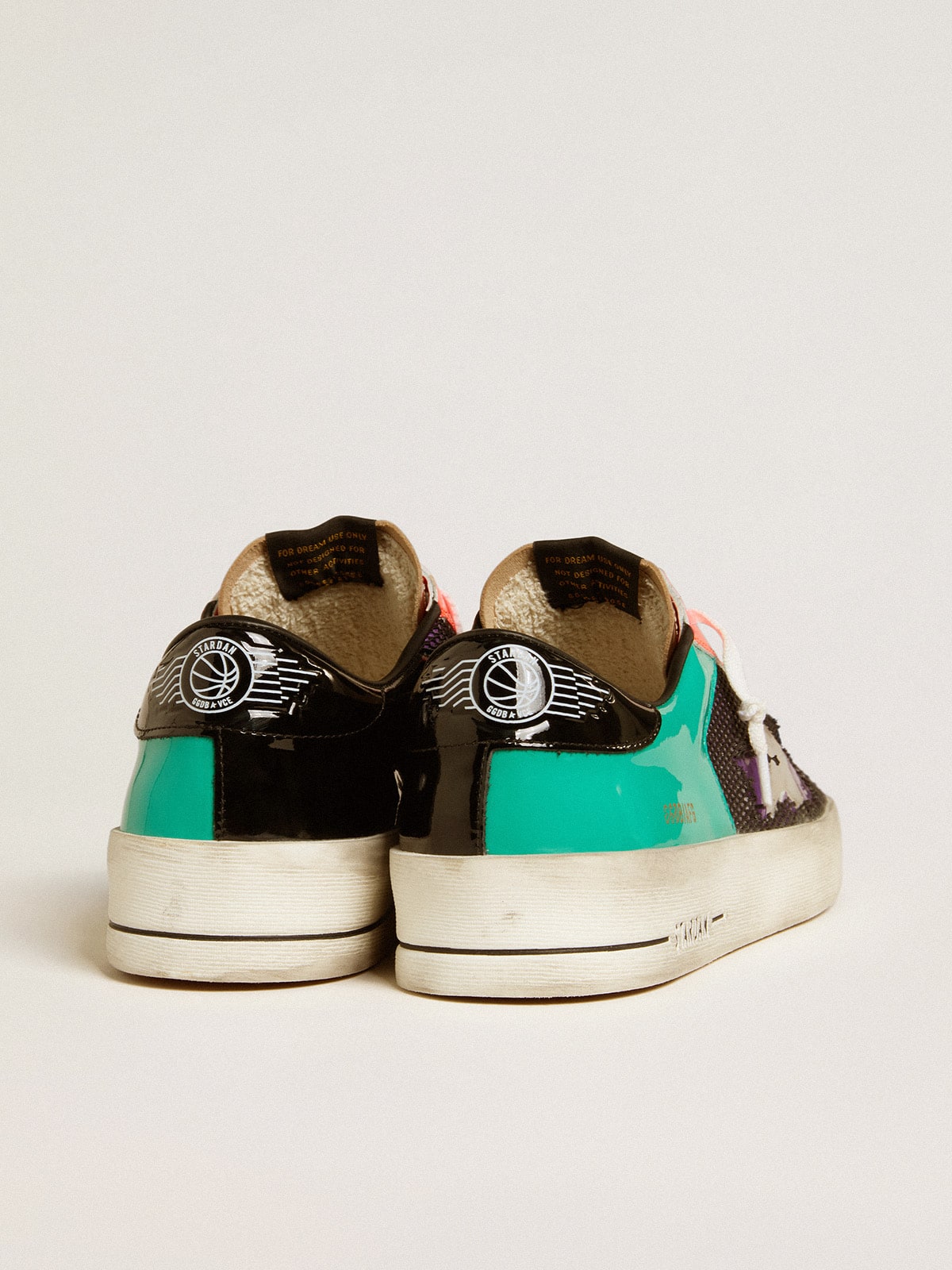 Men's Stardan LAB in patent leather and mesh with rubber star - Golden Goose Men