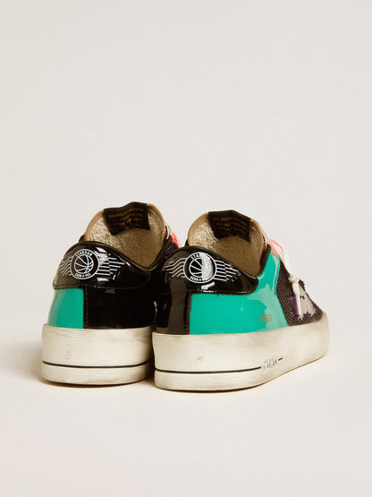 Men's Stardan LAB in patent leather and mesh with rubber star - Golden Goose Men